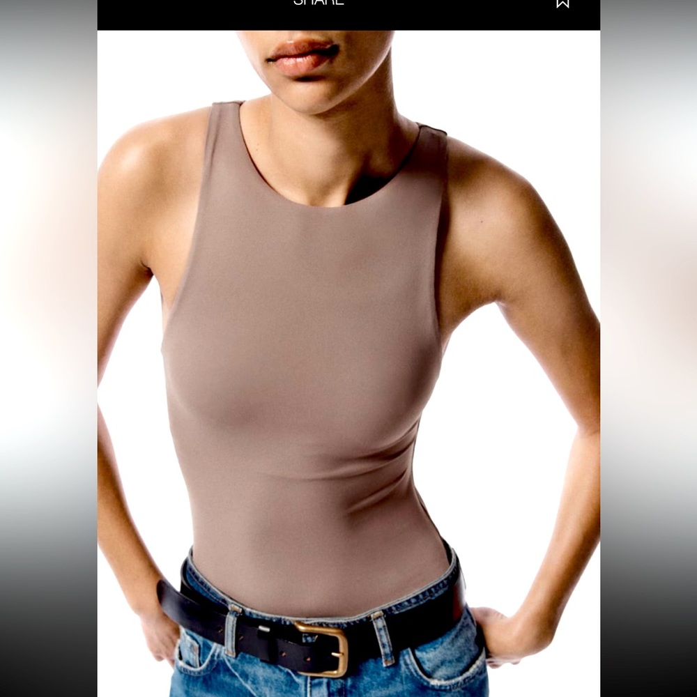 Halter neck bodysuit ZARA